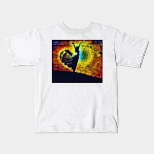 Mountain Woman Abstract 2 Kids T-Shirt